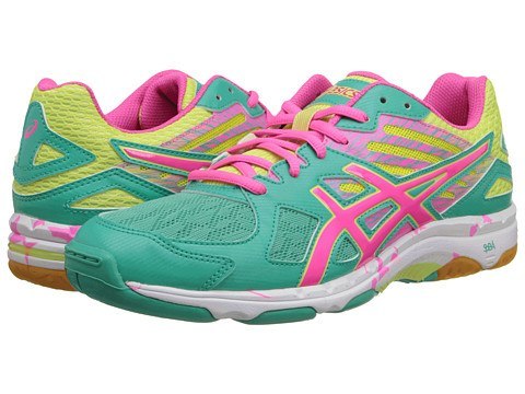 pink and green asics 6d2258